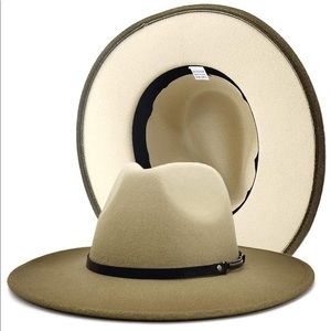 Gradient Wide Brim Panama Fedora